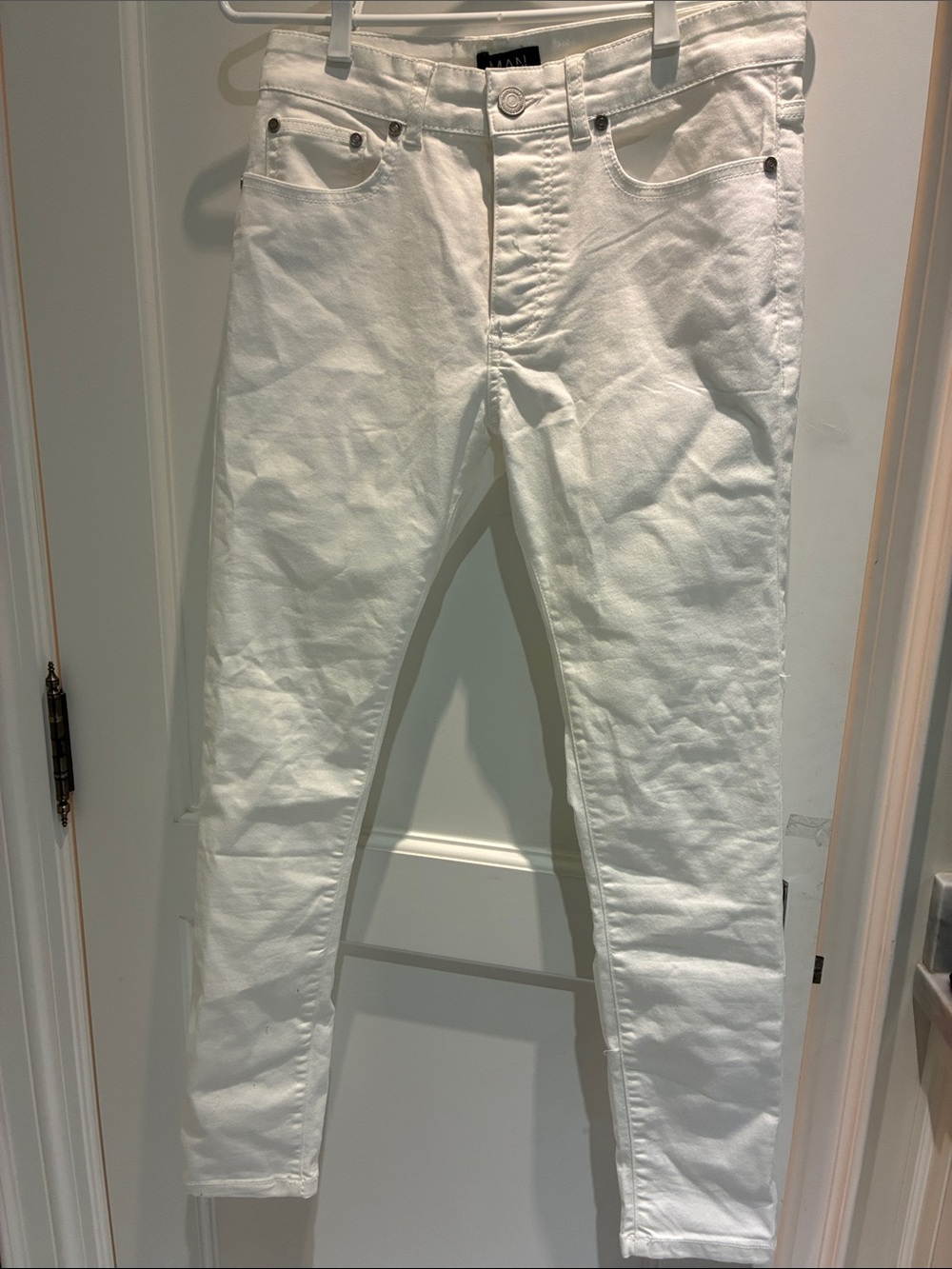 Boohoo Men’s Slim White Jeans - Clean Slim Fit👵MT
